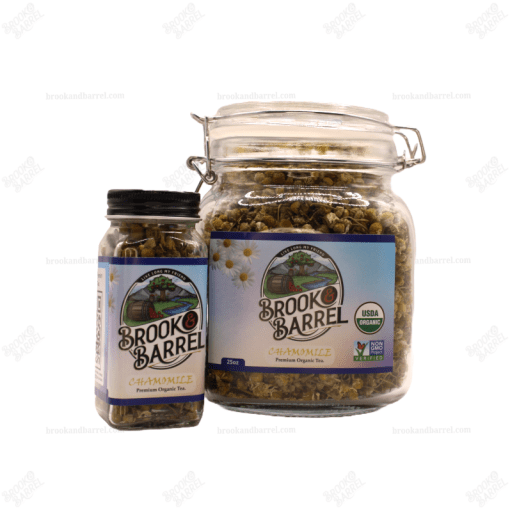 NEW Brook & Barrel Premium Quality USDA Organic Chamomile Loose Leaf Tea – 750ml (25oz) Glass Jar - Image 5