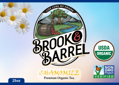 1.5lbs Brook & Barrel Premium USDA Organic Chamomile Loose Leaf Tea – Glass Jar - Image 6