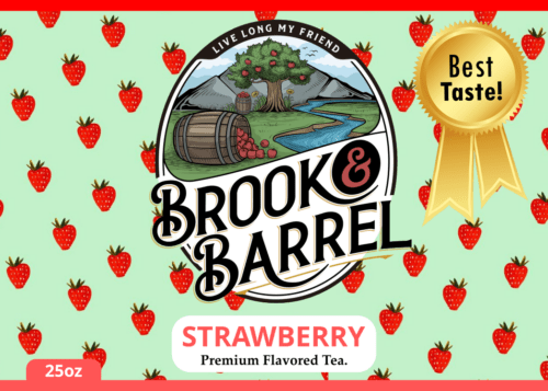 1.5lbs Strawberry Flavored Premium Black Tea - Brook & Barrel Organic Tea | Glass Jar - Image 11