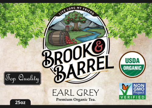 1.5lbs USDA Organic Earl Grey Tea - Brook & Barrel Tea (Glass Jar) | Premium Flavor - Image 11