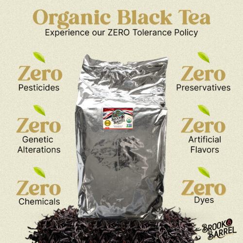 5lbs. USDA Organic English Breakfast Tea – Brook & Barrel Tea – Bulk Bag