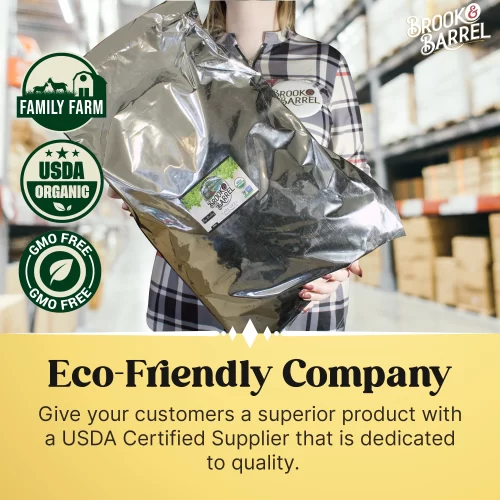 5lbs Wholesale USDA Premium Organic Earl Grey Tea – Brook & Barrel Tea – Bulk Bag - Image 2