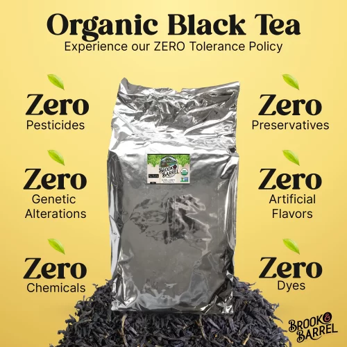 5lbs Wholesale USDA Premium Organic Earl Grey Tea – Brook & Barrel Tea – Bulk Bag - Image 3