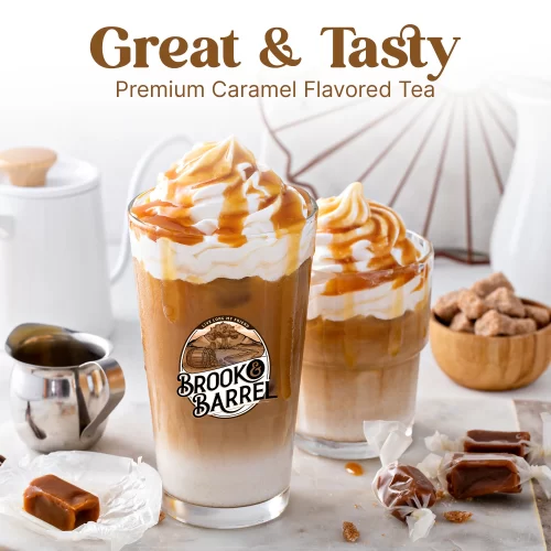 5lbs Wholesale USDA Premium Organic Caramel Flavored Black Tea – Brook & Barrel Iced Tea – Bulk Bag - Image 2