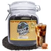 brook and barrel organic caramel loose leaf tea 50oz glass jar usda certified with brewed tea