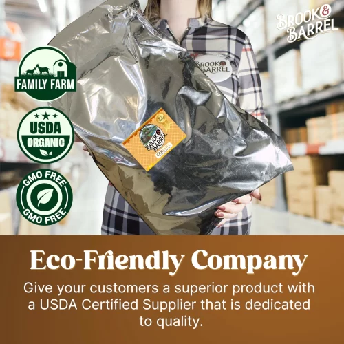 11.3LB Bulk Bag of Brook & Barrel Organic Caramel Loose Leaf Tea | USDA Certified Premium Tea for Cafés, Wholesale, Private Label & Dropshipping - Image 4
