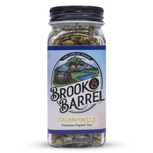 5oz Sample Jar Organic Chamomile Loose Leaf Brook and Barrel Premium Tea | USDA Certified, Premium Farm-Grown