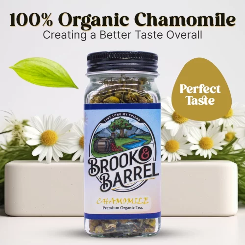5oz Sample Jar Organic Chamomile Loose Leaf Brook and Barrel Premium Tea | USDA Certified, Premium Farm-Grown - Image 9