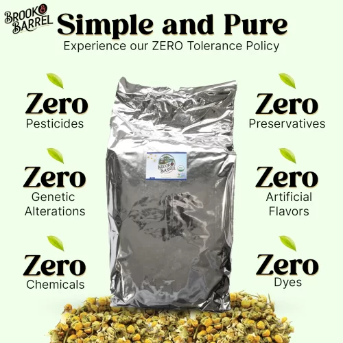 5.7LB Bulk Bag of Brook & Barrel Organic Chamomile Loose Leaf Tea | USDA Certified Premium Tea for Cafés, Wholesale, Private Label & Dropshipping - Image 10
