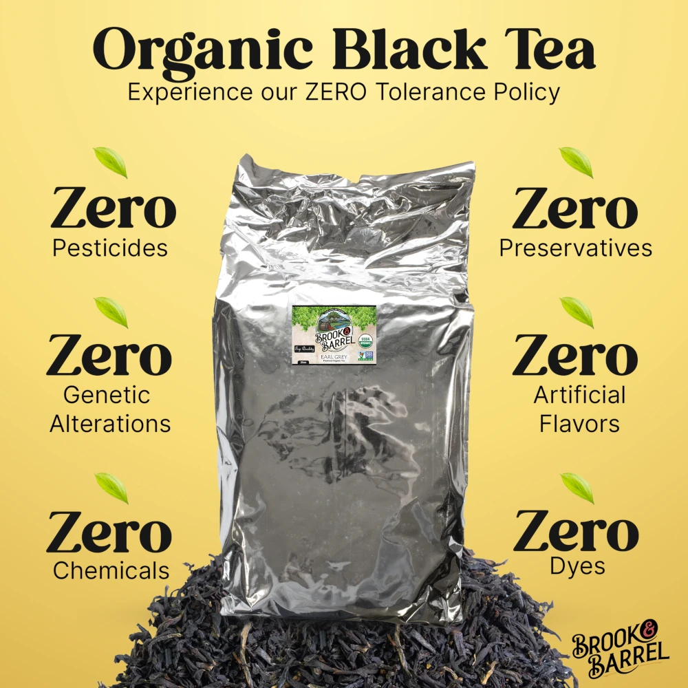 11.3lbs Wholesale USDA Premium Organic Earl Grey Tea – Brook & Barrel Tea – Bulk Bag 8 11.3lbs Wholesale USDA Premium Organic Earl Grey Tea – Brook & Barrel Tea – Bulk Bag - Image 8