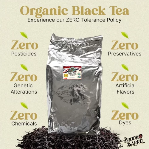 Bulk 20lb Crates English Breakfast Organic Tea – USDA Certified Loose Leaf Wholesale Supply - Brook and Barrel Organic Premium Tea - Image 11