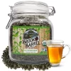 brook and barrel organic green loose leaf tea 50oz glass jar usda certified with brewed tea