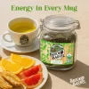 brook and barrel organic green tea usda loose leaf 50oz glass jar premium energy in every cup