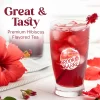 brook and barrel organic hibiscus loose leaf tea 50oz glass jar usda certified true taste of morning