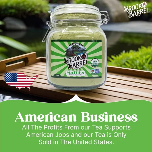 1.6lbs USDA Organic Ceremonial Matcha Tea - Glass Jar (Brook & Barrel Tea) - Image 13