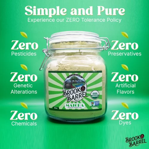 1.6lbs USDA Organic Ceremonial Matcha Tea - Glass Jar (Brook & Barrel Tea) - Image 8