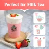 brook and barrel organic strawberry flavored milk tea 50oz glass how to prepare milk tea