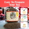 brook and barrel organic strawberry flavored tea usda loose leaf bulk 50oz jar how to prepare loose leaf tea