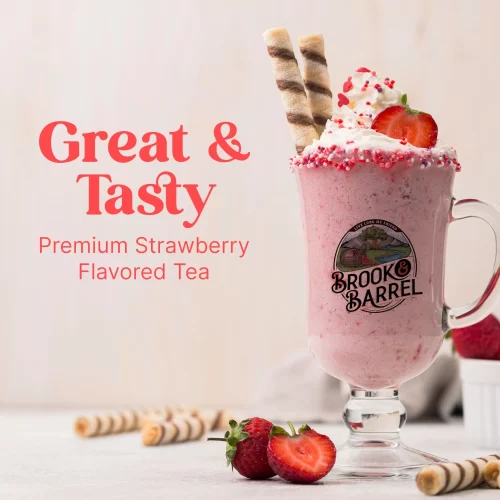 11.3lb Organic Strawberry Flavored Black Brook and Barrel Premium Flavored Tea | Bulk Loose Leaf USDA Certified - Image 4