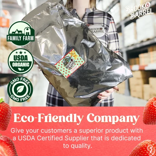 11.3lb Organic Strawberry Flavored Black Brook and Barrel Premium Flavored Tea | Bulk Loose Leaf USDA Certified - Image 3
