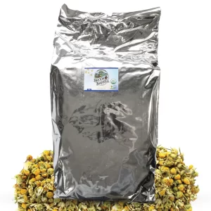 Alternative view of 5.7LB Bulk Bag of Brook & Barrel Organic Chamomile Loose Leaf Tea | USDA Certified Premium Tea for Cafés, Wholesale, Private Label & Dropshipping