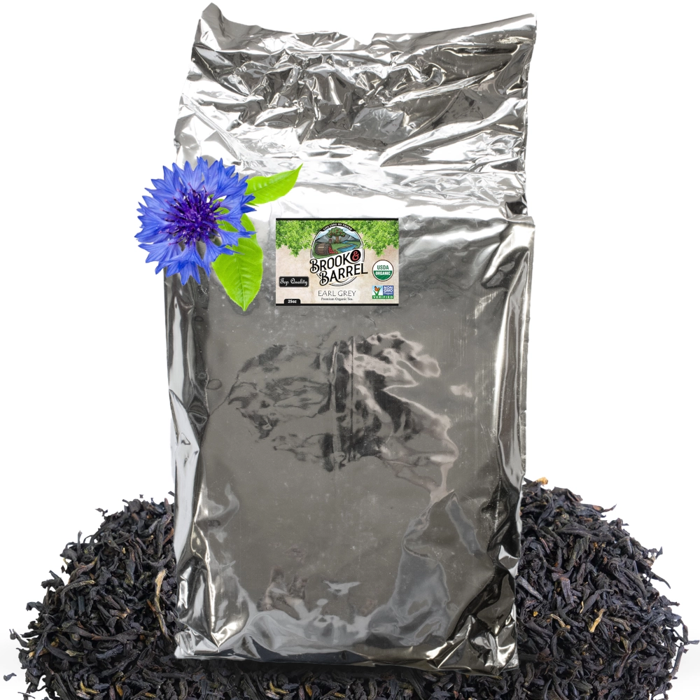11.3lbs Wholesale USDA Premium Organic Earl Grey Tea – Brook & Barrel Tea – Bulk Bag 1 11.3lbs Wholesale USDA Premium Organic Earl Grey Tea – Brook & Barrel Tea – Bulk Bag
