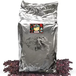 Alternative view of 5.7LB USDA Organic Hibiscus Brook and Barrel Premium Tea – Premium Loose Leaf, Bulk Bag for Cafes & Wholesale Suppliers