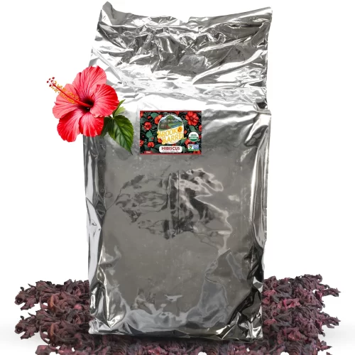 5.7LB USDA Organic Hibiscus Brook and Barrel Premium Tea – Premium Loose Leaf, Bulk Bag for Cafes & Wholesale Suppliers