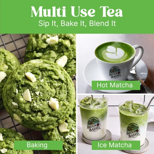 1.6lbs USDA Organic Ceremonial Matcha Tea - Glass Jar (Brook & Barrel Tea) - Image 5