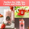 brook barrel loose leaf organic strawberry tea 50oz glass jar prep options