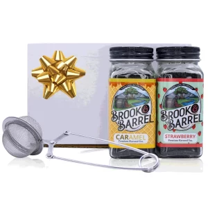 1 Double Pack Organic Loose Leaf Tea Sampler (6oz Glass Jar) | Brook & Barrel