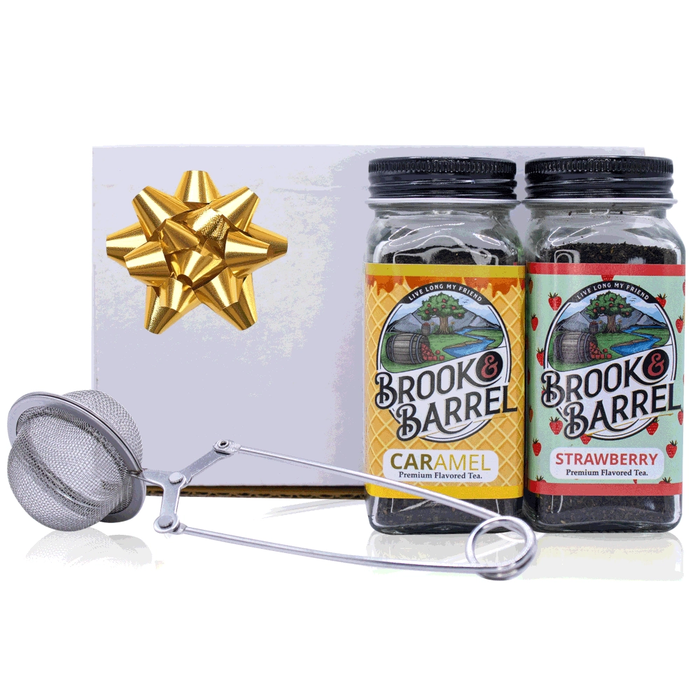 Organic Loose Leaf Tea Sampler (6oz Glass Jar) | Brook & Barrel 1 Organic Loose Leaf Tea Sampler (6oz Glass Jar) | Brook & Barrel